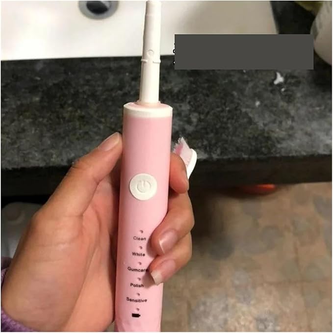 16pcs Replacement Toothbrush Heads Compatible for Jianpai 011 Soft Bristles Nozzles(16PCS Pink)
