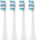 Compatible For Philips Sonicare Electric Toothbrush Replacement Toothbrush Heads Brush Head For 2100 4100 5100 6100 7300 9000(White-4 Pcs)