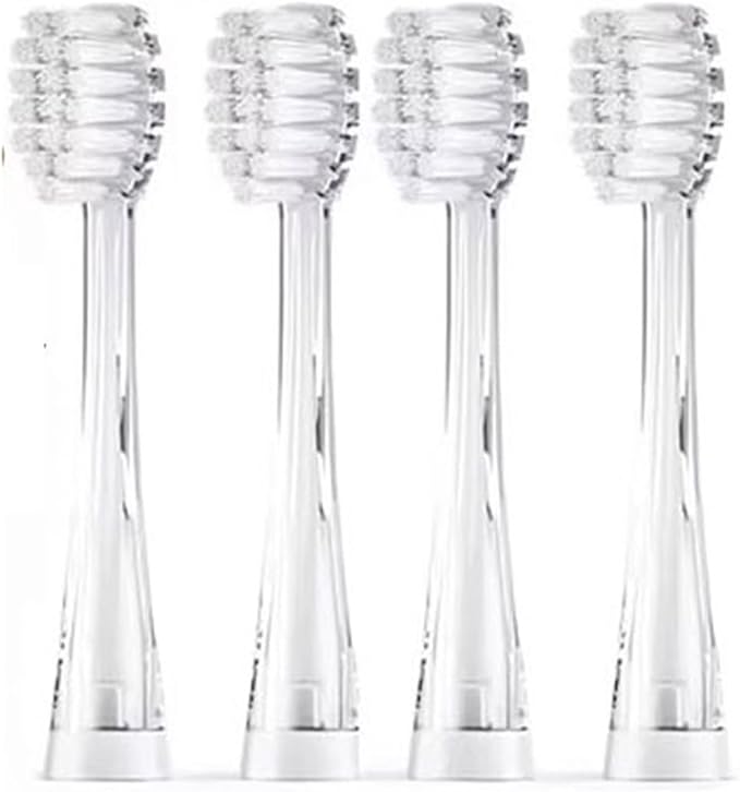 Kids Brush Heads Children Electric Toothbrush Replacement HeadsCompatible for Seago EK6 977 Sonic 4pcs(4 Small Heads)