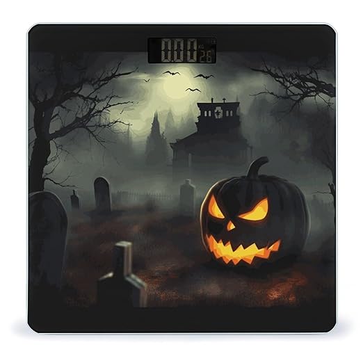 Halloween Horror Bathroom ScaleHighly Accurate Digital Weighing Machine for People Bright LED Display Weight Scale for The Aldult Home Use