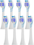 8Pcs Replacement Brush Heads Compatibility for Philips HX6064 HX6930 HX6730 Sonic Electric Toothbrush Vacuum 4100 6500 6100 5300 C3(PS Purple)