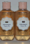 2 COCONUT CREAM PIE SHOWER GEL WASH ALOE VITAMIN E bath &amp body 10OZ
