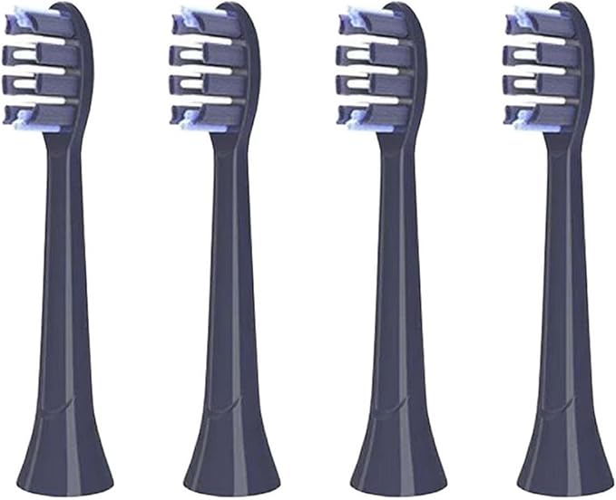 Replacement Toothbrush HeadsCompatible For Stoewer  M4 Sonic Electric Toothbrush Bristles Nozzles(4PCS BLUE)