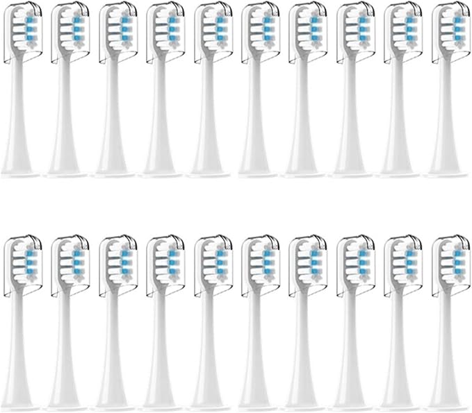 20Pcs Sonic Electric Toothbrush Head T300 T500 T700 Replacement UniversalCompatible for XIAOMI Series(G)