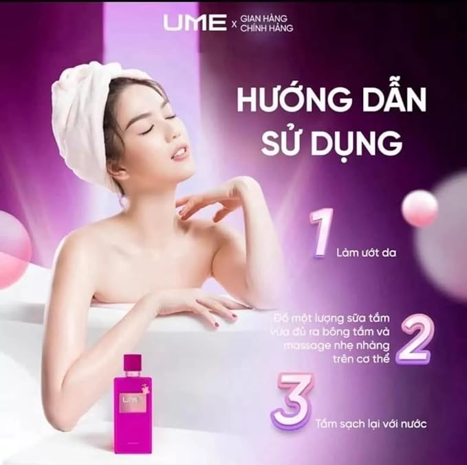 Ume Perfume shower Gel- Sữa tắm Nước Hoa Ume U9 Scent 2 in 1 -NGOC TRINH