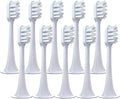 Compatible for Xiaomi Mijia T300 T500 T700 Ultrasonic for Electric Toothbrush Nozzles Replacement Tooth Brush Head(White-Soft)