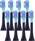Replacement Toothbrush Heads for Xiaom Mijia T301/T302/T501C Electric(8 pcs Bj Black)