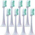 8pcs Replacement Toothbrush Heads Compatible for Xiaomi T300 T500 Sonic Electric Teeth Brush Mijia Nozzles with Dust Cover Vacuum Packaging(8 Green)
