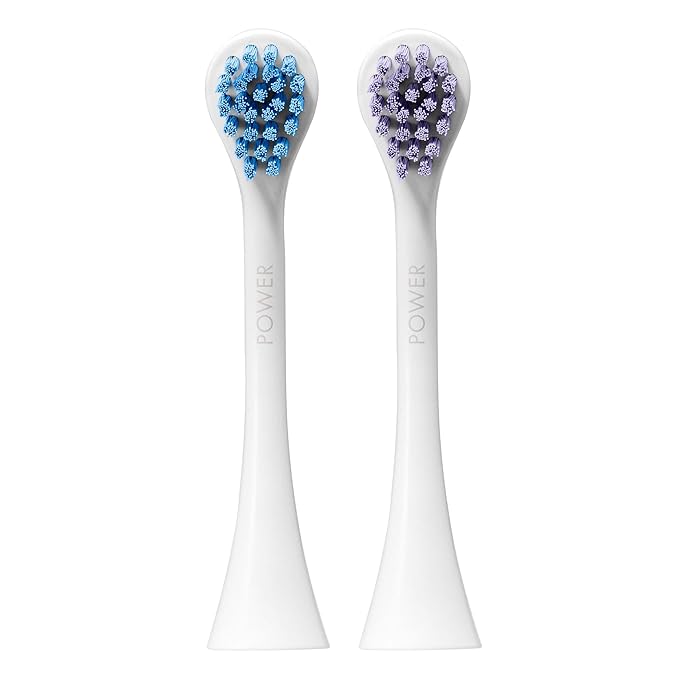 Curaprox Hydrosonic Brush Heads Power Duo – for Healthy Gums Braces &amp Implants | Gentle Yet Powerful Sonic Cleaning | 2-Pack | Compatible with All Curaprox Sonic Models | Swiss Made
