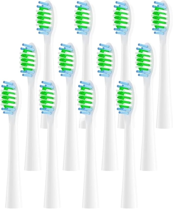 Replacement Brush Heads Compatible for SU50 Electric Toothbrush Head(12PcsPack)