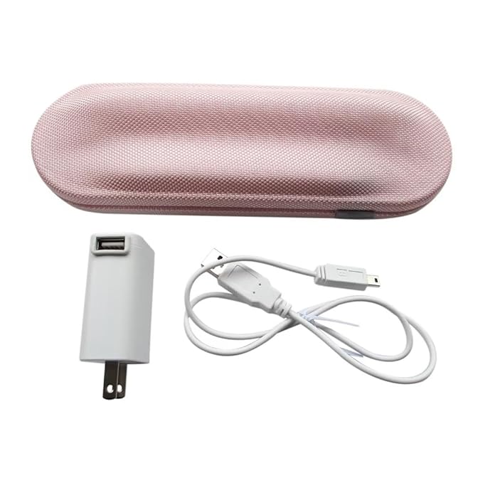 HX9210 HX9200 Travel Charger Case Coming with US Standard AC Adapter and USB Cable Compatible for P-hilips Sonicare DiamondClean HX9382 HX9342 HX9360 HX9362(Pink and White)
