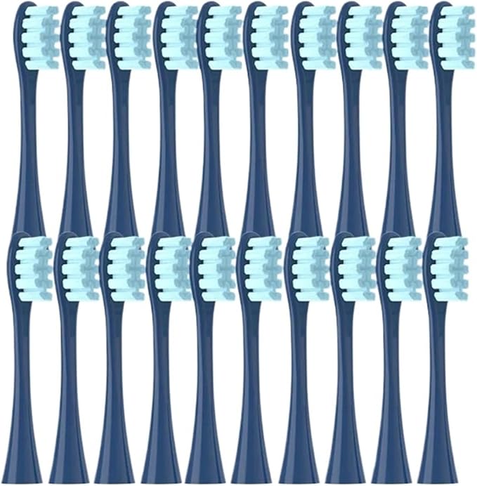 20/50/100PCS Blue Replacement Brush Head Compatible for Oclean X/X PRO/ Z1/ F1/ One/Air 2 /SE Soft Dupont Bristle Sonic Nozzles(20Blue)
