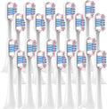 20/50PCS PCS Replacement Brush Heads Compatible for XIAOMI T300/T500/T700 Electric Toothbrush Nozzles(50WhiteBluePink)