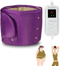 Electric Slimming Back Massager Sauna Belt 10 Vibration Massage Modes 360 ° Whole Circle Heating Machine for Waist and Abdominal Belly 7 heat levelsLower Back Massager for Pain Relief Deep Tissue