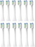 12PCS Replacement Brush HeadsCompatible for V1/X1/X3/X5/X3U/X3PRO/v1/v2 Sonic Electric Toothbrush Sof(White)