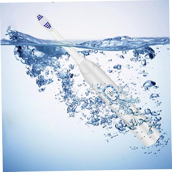 Veemoon Electric Toothbrush for USB Charging Sonic Vibration Bristle Toothbrush White Set Suitable for Boys and Home Oral Care