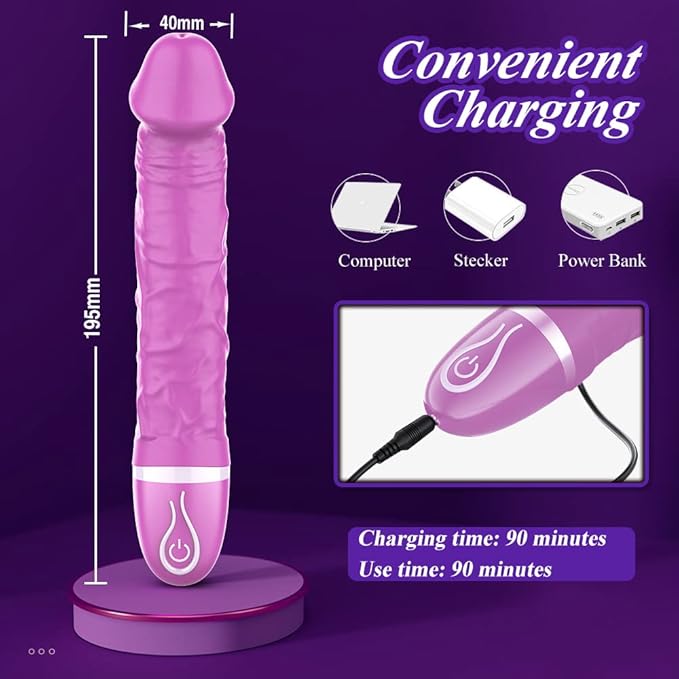 Handheld Vibrating Massager - Clitioral Relaxes Muscles Tool Viboators Toy Couples Clitioral Sucker High Frequency Silent Personal Massage Adult Tools Relaxation Portable PO1W02 (Black) (Purple)