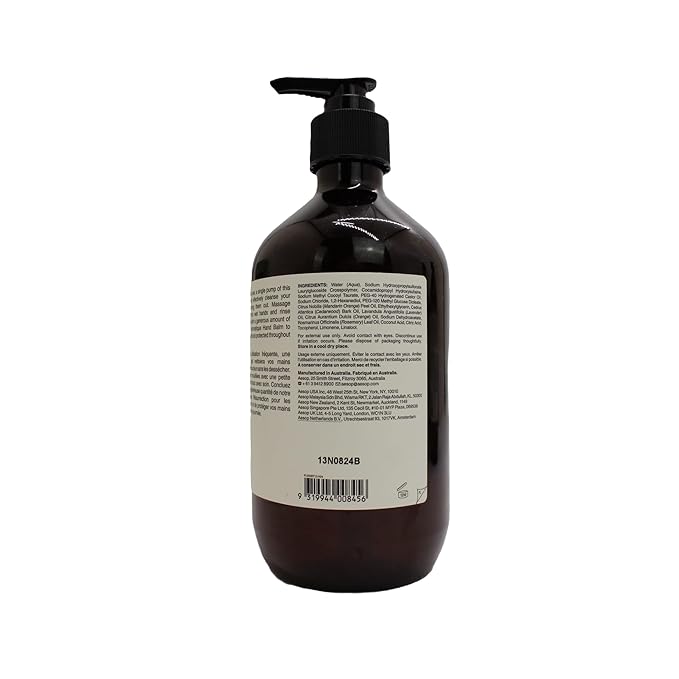 Aesop Resurrection Aromatique Hand Soap Geranium Leaf Body Wash| Paraben Cruelty-free &amp Vegan | 16.9 oz