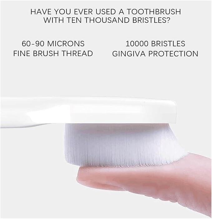 2/4PCS Ultra-fine Soft Toothbrush Brush Heads Compatibility for Phili Sonic HX3/HX6/HX9 for 6780 3014(4PCS (2 Colors))