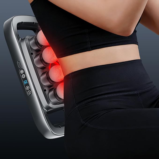 Upgraded 16 Head Massage Gun Set Deep Tissue Percussion Massager 16-Drive Back Muscle Massager with 3 Modes &amp 30 Intensities for Thighs Arms Waist Back