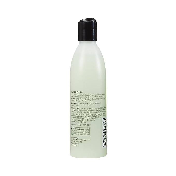 McKesson Body Wash and Shampoo with Aloe Cucumber Melon Scent 8 oz 48 Count