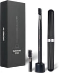 ALIENONE Ultra Slim Sonic Electric Toothbrush - Smart Pressure Sensor for Sensitive Teeth &amp Gums 32000 Vibrations IPX6 Waterproof Aluminum Body 45-Day Battery Wireless USB Charging &amp Trav
