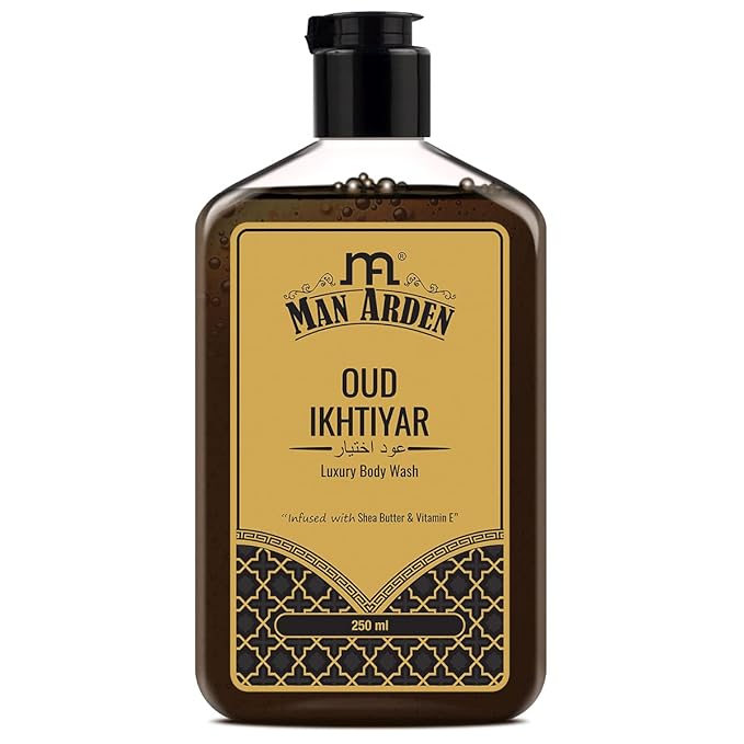 Man Arden Oud Ikhtiyar Luxury Body Wash Infused With Shea Butter &amp Vitamin E 250ml