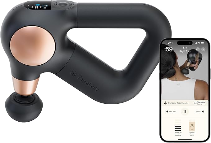 TheraGun Sense (2nd Generation) Massage Gun by Therabody - Relaxing Massage Gun with Built-in Guided Routines for Easy Stress Relief Tension &amp Sleep