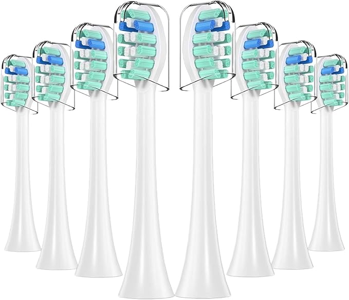 4-16pcs Toothbrush Replacement Heads Compatible with PH Replacement Heads Electric Brush Head for 4100 5100 6100 9023(Green -8pcs)