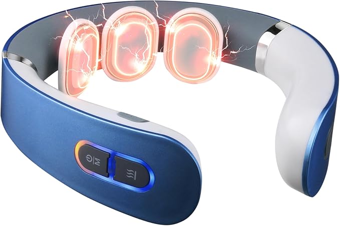 Neck Massager with Heat 9 Modes and 50 Intensity Cervical Massage with Adjustable Timers