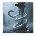Snake on Crystal Pillar Weight Scale Large Digital Bathroom Scales with Bright LED Display Non Slip Digital Scale and Step On Fashion Weighing Machine for Body