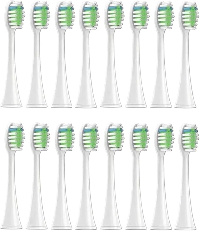 Compatible for 16 Pcs Toothbrush Brush Head Replacement Heads HX3/HX6/HX9 Series HX3210/3211/6150/6500/6510/6530/9342/6730(16p1)