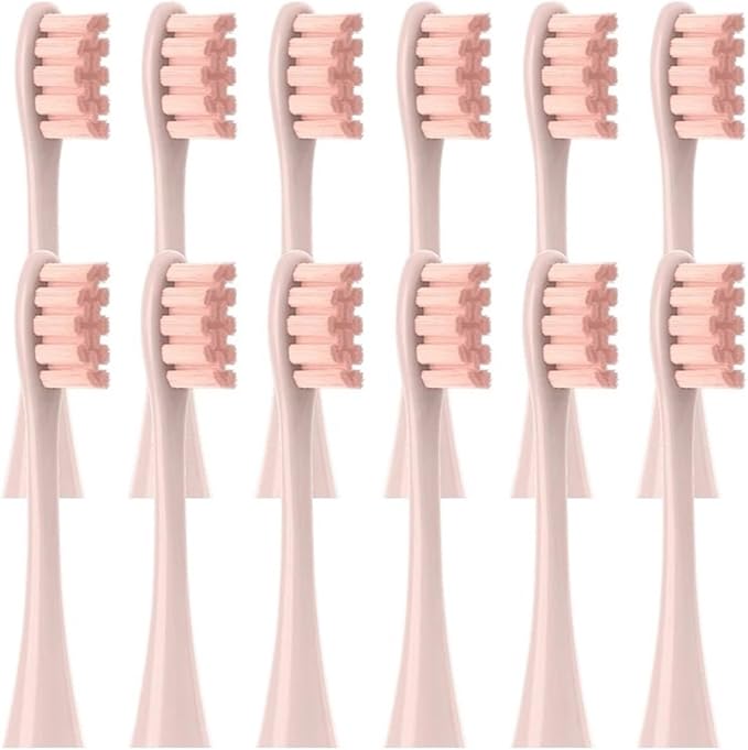24PCS Replacement Brush HeadsCompatible for X/X PRO/ Z1/ F1/ One/Air 2 /SE Sonic Electric Toothbrush Soft Bristle Nozzles(24pcs Pink)