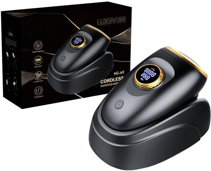Professional Haircut Massager/Cordless Handheld Massager Vibration Neck/Legs/Hands/face Massager 2 Massage nodes 4000AMH (Black)