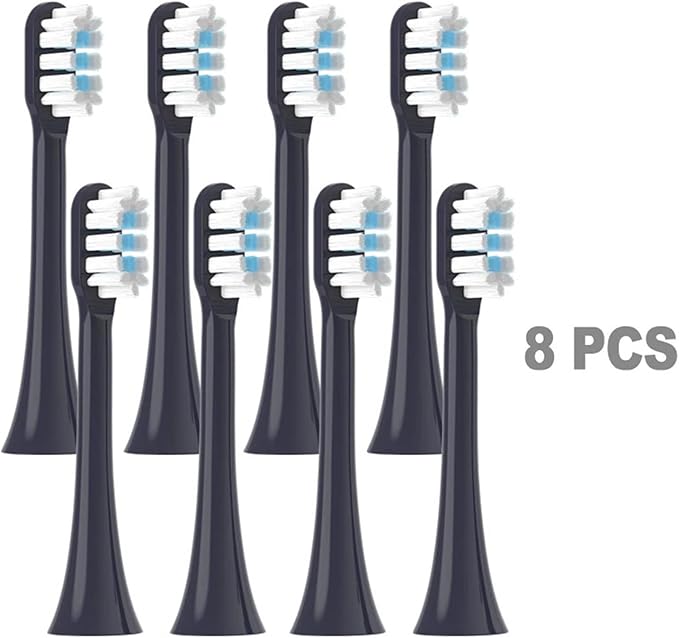 Replacement Toothbrush HeadsCompatible for Mijia T301/T302/T501C Electric(4 pcs BJ White)