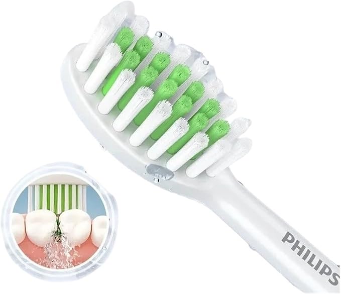 Compatible with Philips Gentle Clean Whitening HX2033/02 Brush Heads 2000 and 2100 Series toothbrushes (3-Pack)
