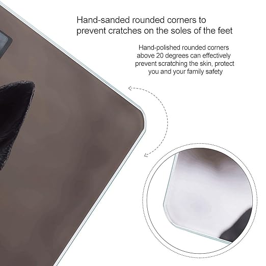 Black German Shepherd Smart Scale for Body Weight Accurate Bathroom Scale with LED Display Digital Weight Scales Weighing Machine High Precision Scales for Bath Home