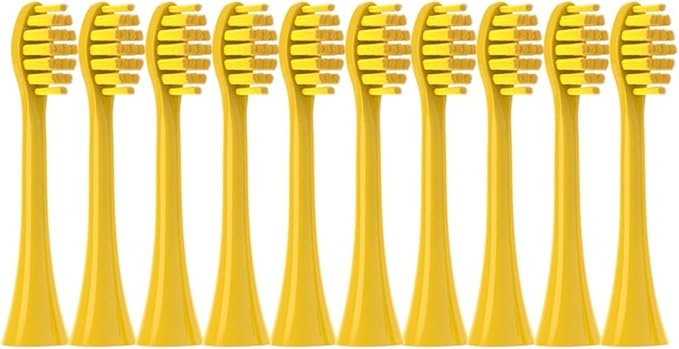 Toothbrushes Head Compatible for P7/Y8/G7/SUP/T1/Moon Sonic Electric Tooth(Yellow)