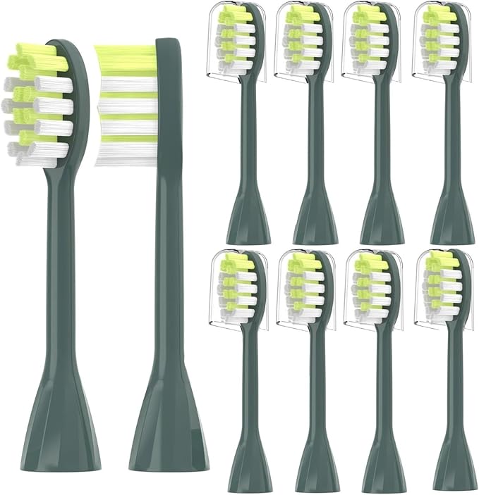 4Pack Replacement Toothbrush Heads Compatible with Ph One Soni Care Electric Head HY1100 HY1200 BH1022(8pcs Sage)