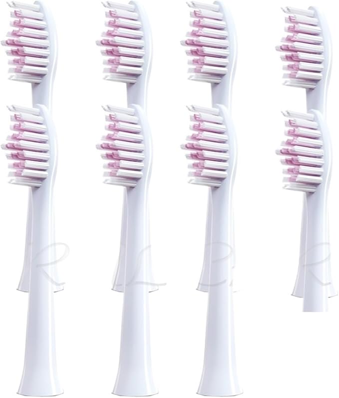 Replacement Toothbrush HeadCompatible for Bair G1/G3/X1/X3/X1Splus/X5/X9/X12/G5 Brush Head Deep Cleaning Vacuum(8PCS Pink)