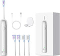 X1 Sonic Electric Toothbrush for Adults - Sweeping &amp Vibrating Rechargeable 4 Brush Heads 5 Cleaning Modes 60-Day Battery Life &amp IPX7 Waterproof Design (Silver)