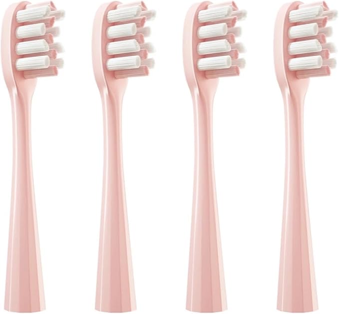 4/8/16Pcs Replacement Toothbrush Heads Compatible for Y1/Y1S/Y1pro/Y3/Y4/Y5/P1/P3/P4/P5/P10/U1/U2/U3/U4/U2S/U3S/F2/F1 Series(4pink Whitening)