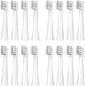 Replacement Toothbrush HeadsCompatible for SOOCAS EX3 Bristles（16PCS ）(16pcs White)