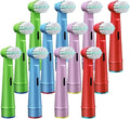 Electric Toothbrush Replacement Heads Compatible for Oral-BD100 D25 D30 D32 4739 3709 3744 Basic Cleaning Soft Bristles(12 pcs)
