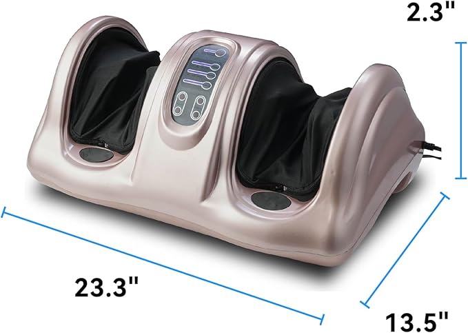 Premium Shiatsu Foot Massager with Remote Control Deep Kneading Rolling &amp Heat Therapy for Feet Ankles &amp Legs Plantar Fasciitis &amp Neuropathy Pain Relief Gift for Men/Women/Parents (Ro