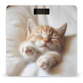 Kitten Sleeps Weight Scale for Body Weight Digital Bathroom Scale High Capacity Accurate Digital Weighing Scales and Easy-to-Read on Backlit LCD Display Scales