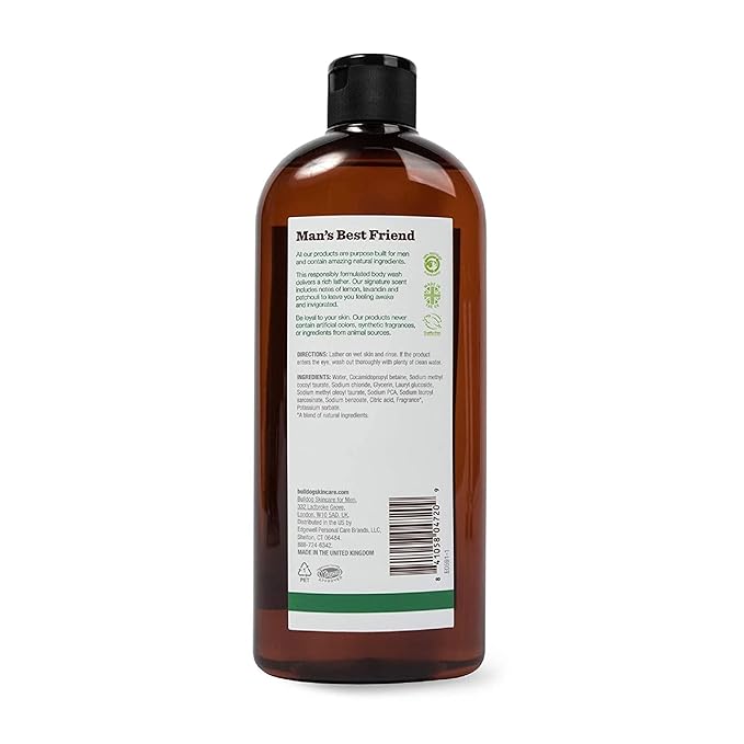 BULLDOG Mens Skincare and Grooming Body Wash Original 16.9 Fluid Ounce