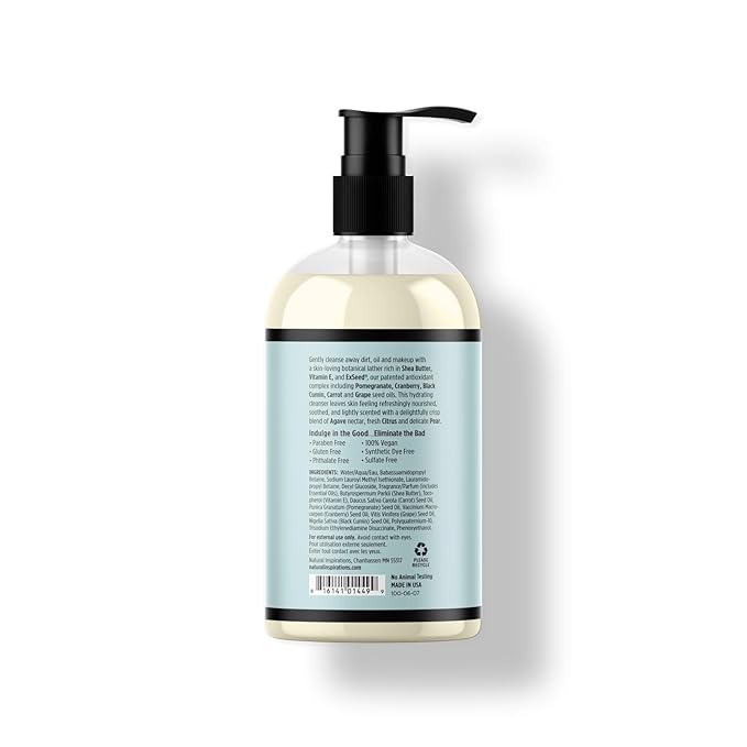 Natural Inspirations Agave Pear Moisturizing Hand + Face Wash 12oz