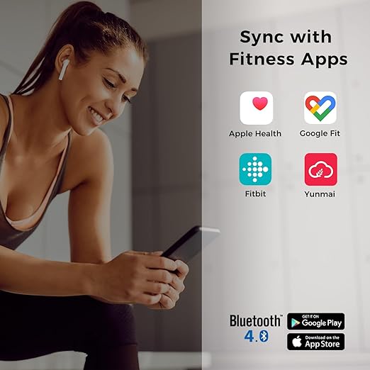 Yunmai Smart Scale with BMI Body Fat Muscle Mass Digital Weight Body Fat Scale Mini 13 Body Composition Scale Bluetooth Health Apps Compatible Rechargeable 400lb