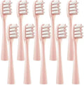 ReplacementCompatible for Usmile Y1/U1/U2 Toothbrush Heads Pink Smart Electric Tooth Clean Brush Nozzles 4/10Pcs/Set(10PinkWhiteR)